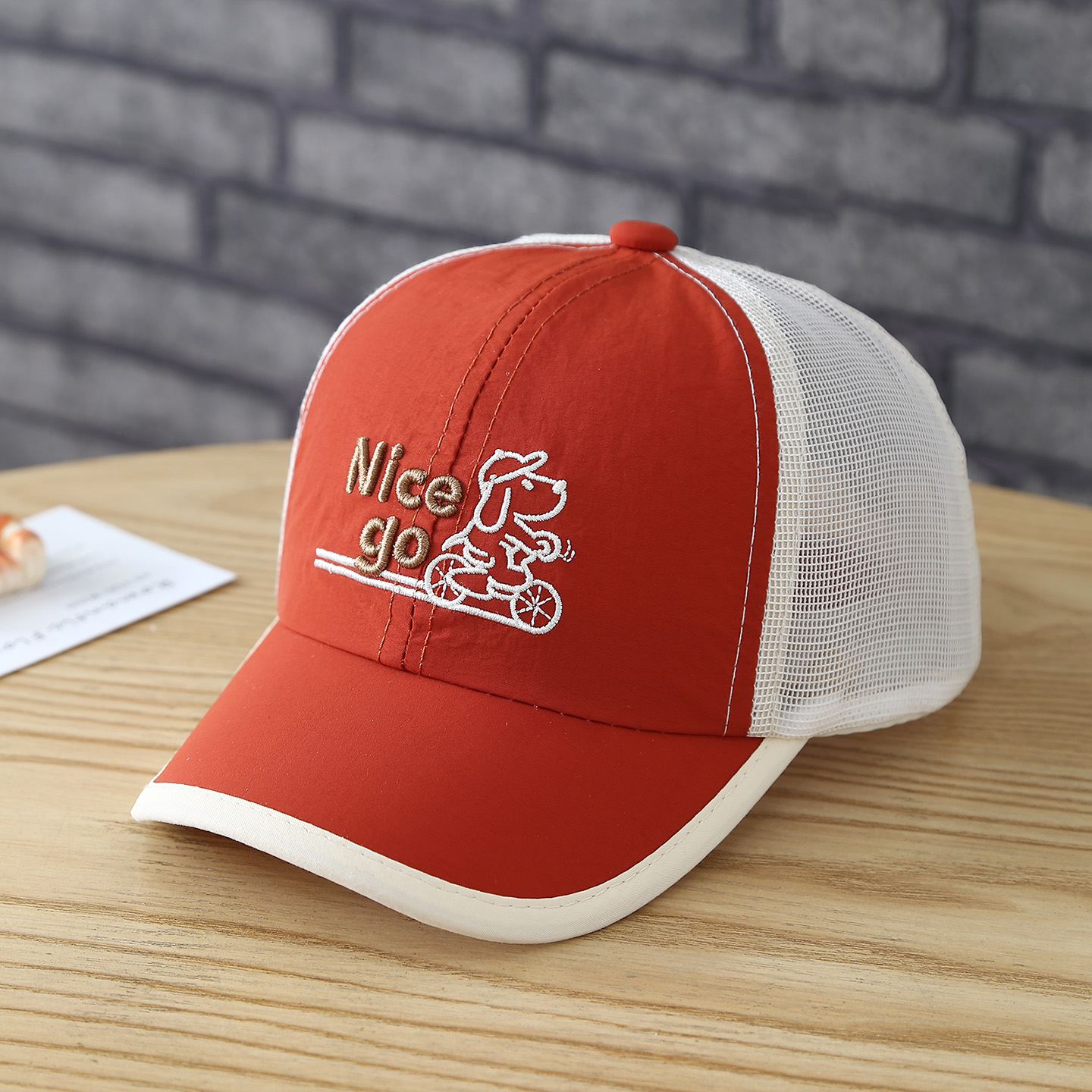 Embroidery Cap - Summer outdoor quick-drying mesh baseball cap