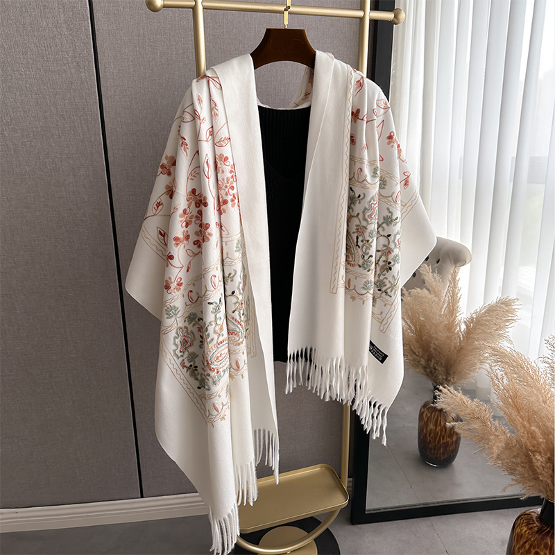 Embroidery Pashmina - New Luxury Design Winter Embroidery Cashmere