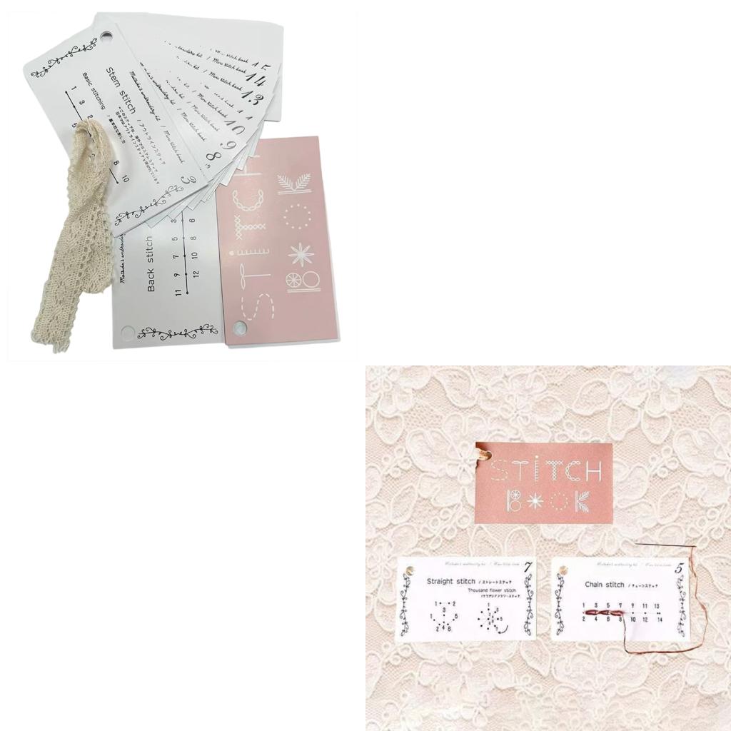 Embroidery Guide Book - Embroidery Manual Portable Sewing Guidebook For