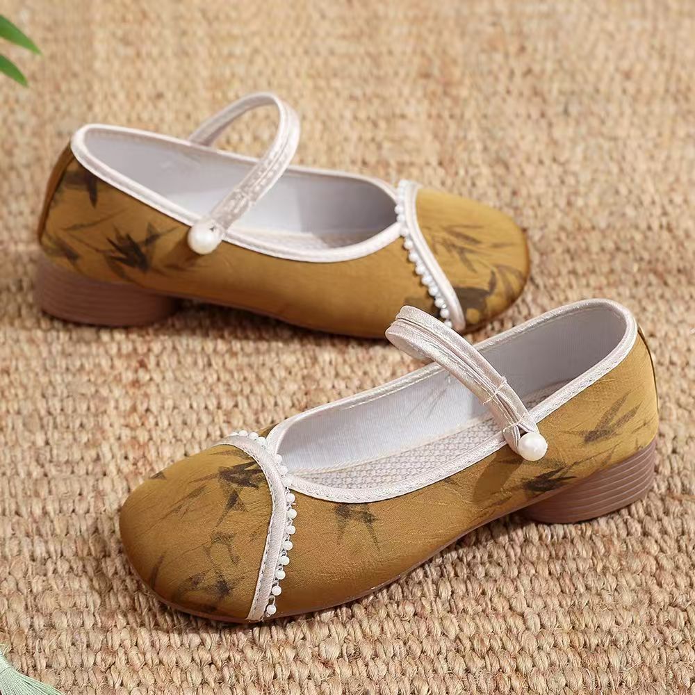 Chinese Style Women Low Heel C - Embroidery Skirt ulasan dan harga
