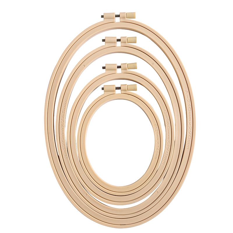 Imitation Bamboo Plastic Oval  - Embroidery Hoop Plastic ulasan dan harga