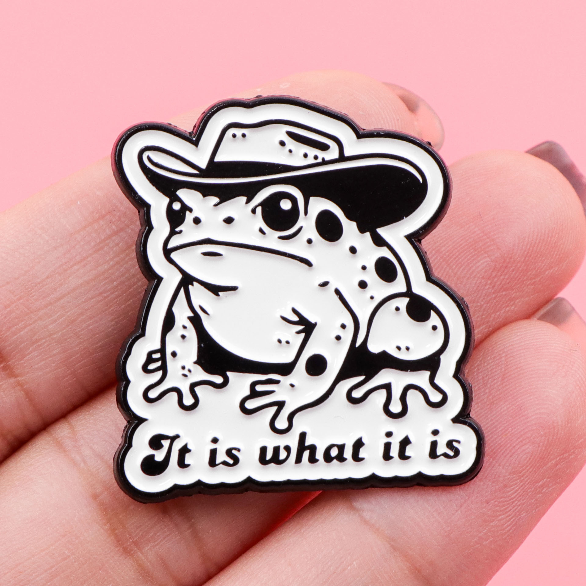 Cartoon Frog Brooch Pin Badge  - Embroidery Wallpaper ulasan dan harga