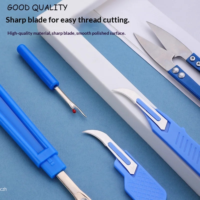 5Pcs Blue Sewing Ripper Kit wi - Embroidery Thread ulasan dan harga