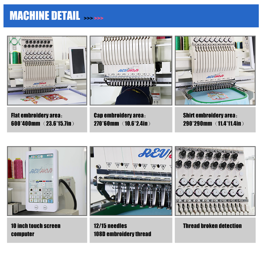 HONRAIN Computerized Single He - Embroidery Machine Computerized ulasan dan harga
