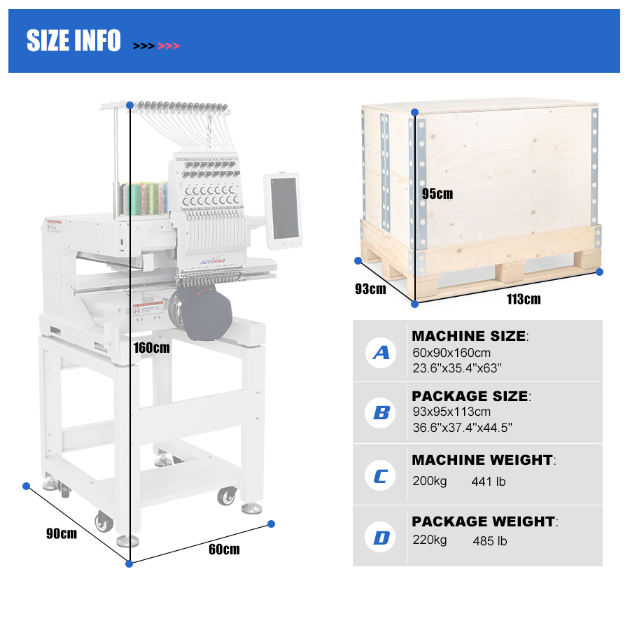 HONRAIN Computerized Single He - Embroidery Machine Computerized ulasan dan harga