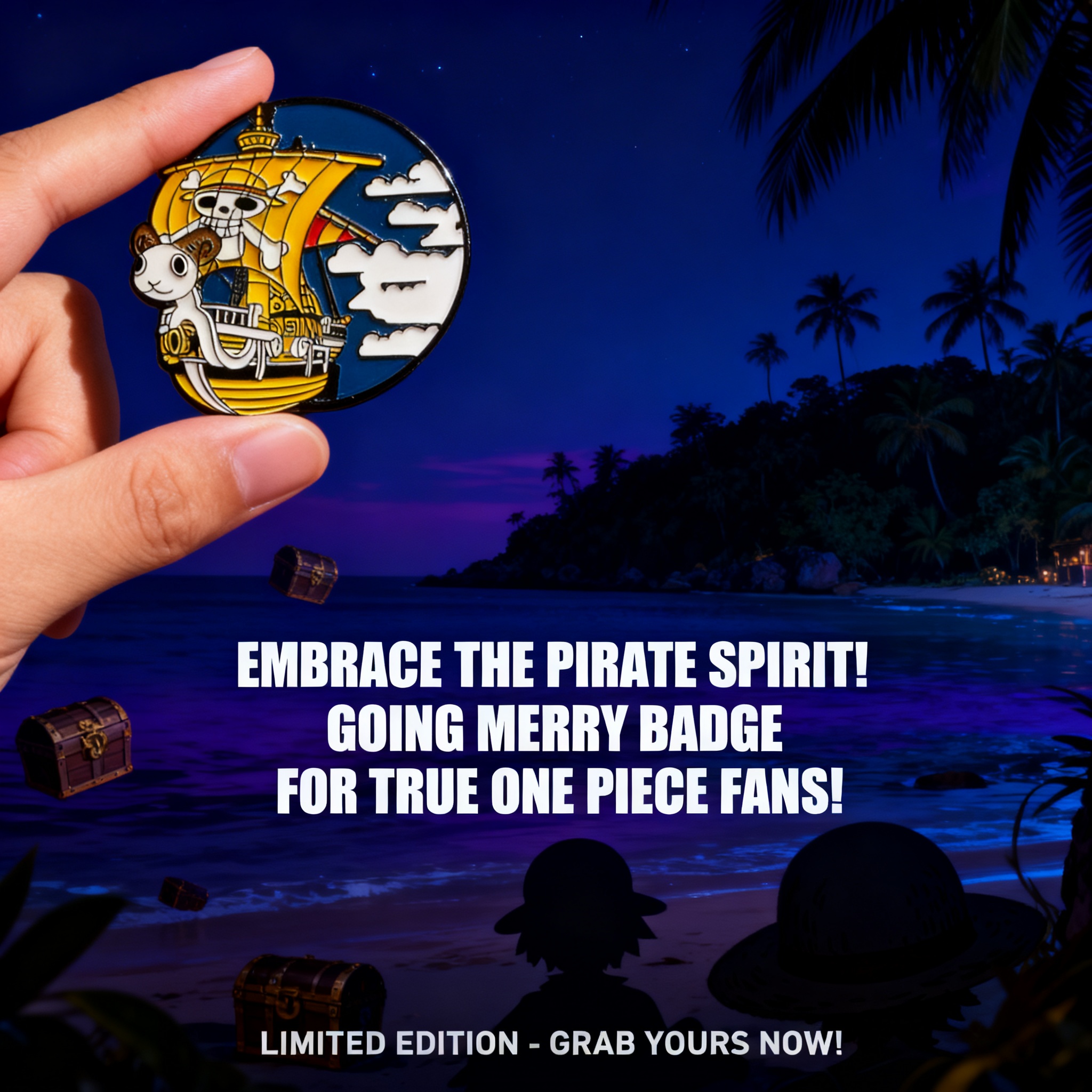 One Piece Enamel Pins Brooch T - Embroidery Wallpaper ulasan dan harga