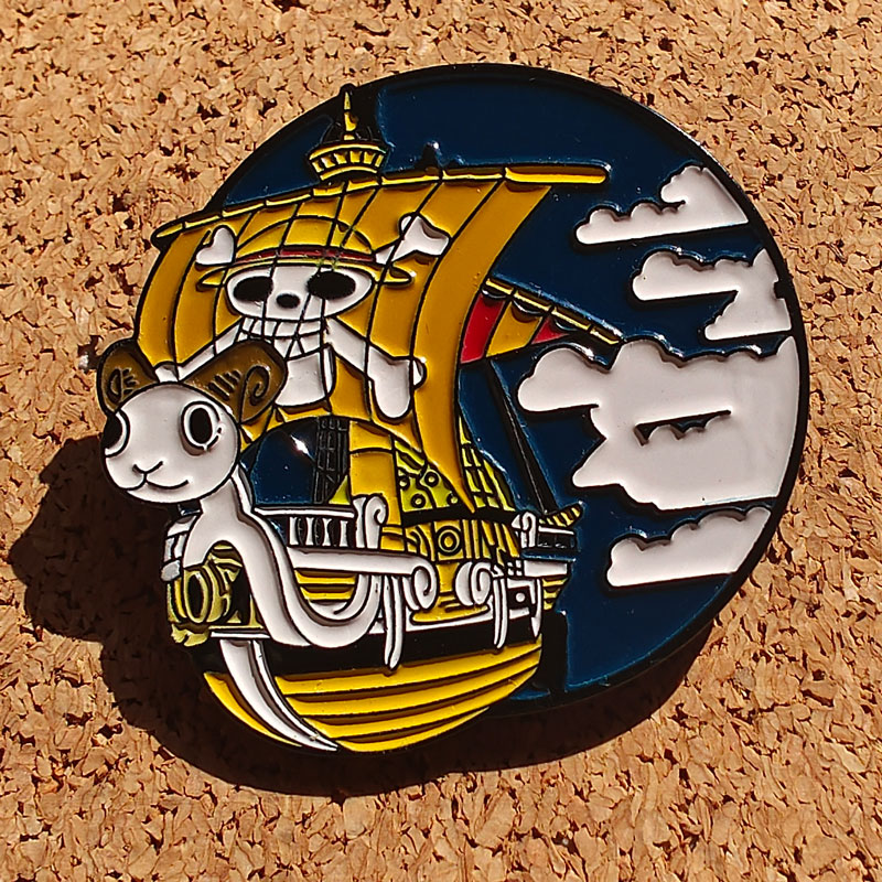 One Piece Enamel Pins Brooch T - Embroidery Wallpaper ulasan dan harga