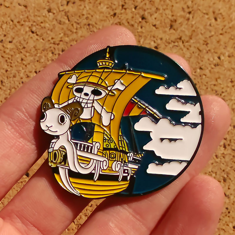 One Piece Enamel Pins Brooch T - Embroidery Wallpaper ulasan dan harga