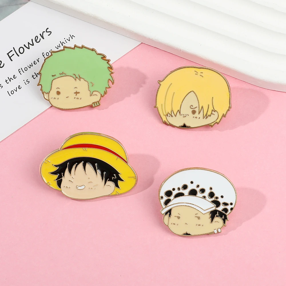 4 Pcs Anime Character Brooch S - Embroidery Wallpaper ulasan dan harga