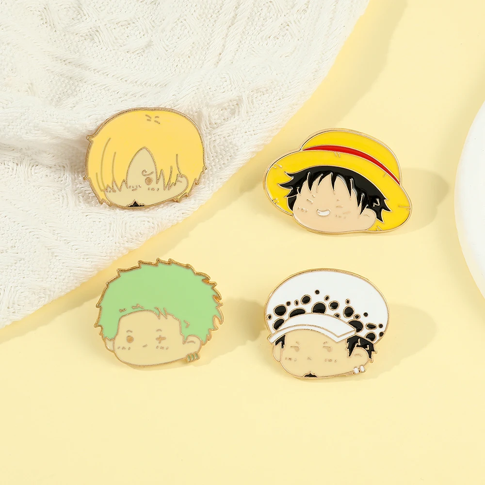 4 Pcs Anime Character Brooch S - Embroidery Wallpaper ulasan dan harga