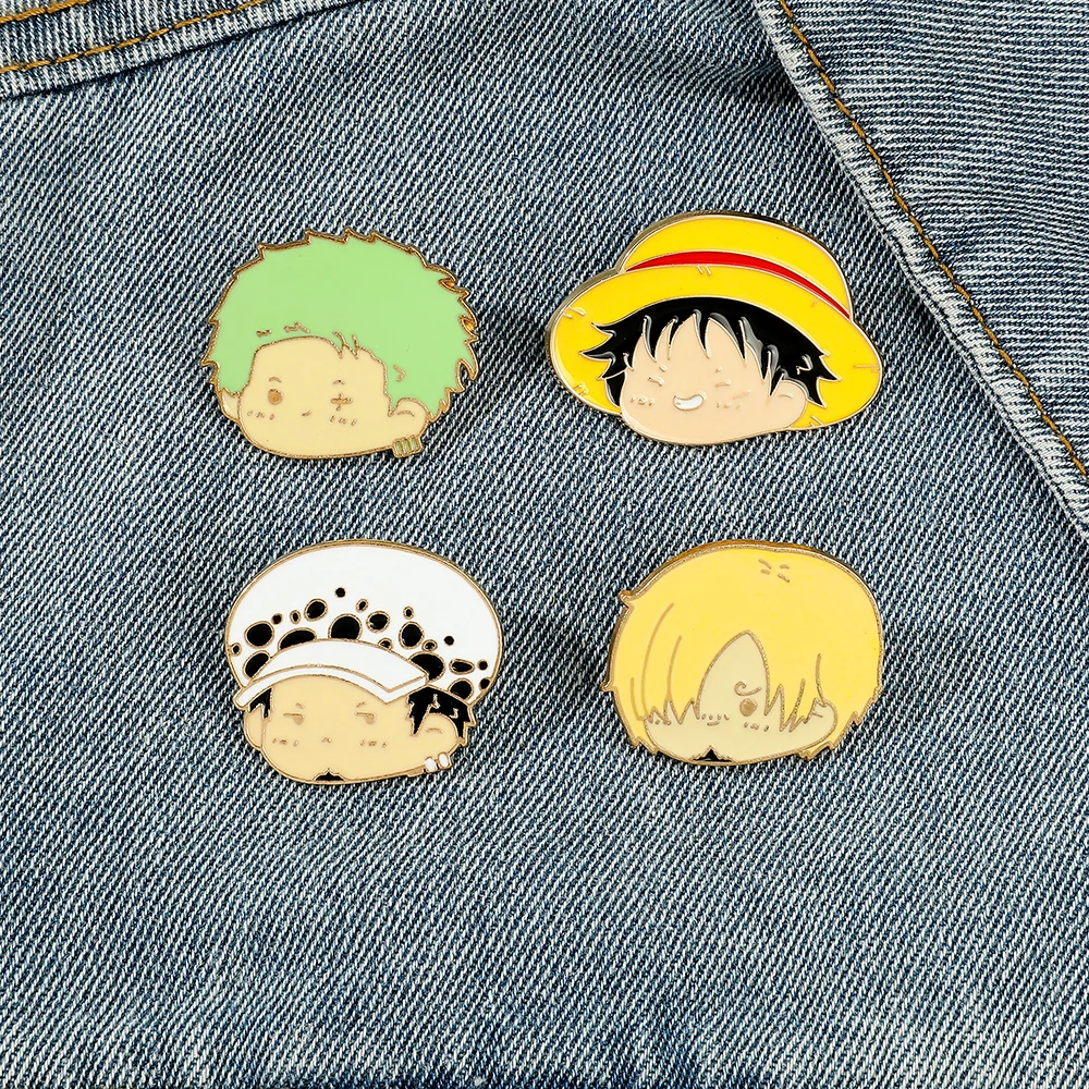 4 Pcs Anime Character Brooch S - Embroidery Wallpaper ulasan dan harga