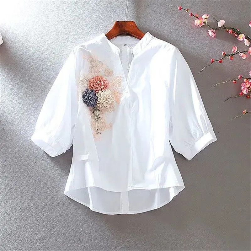 2023 Spring Summer New Embroid - Embroidery On Shirt ulasan dan harga