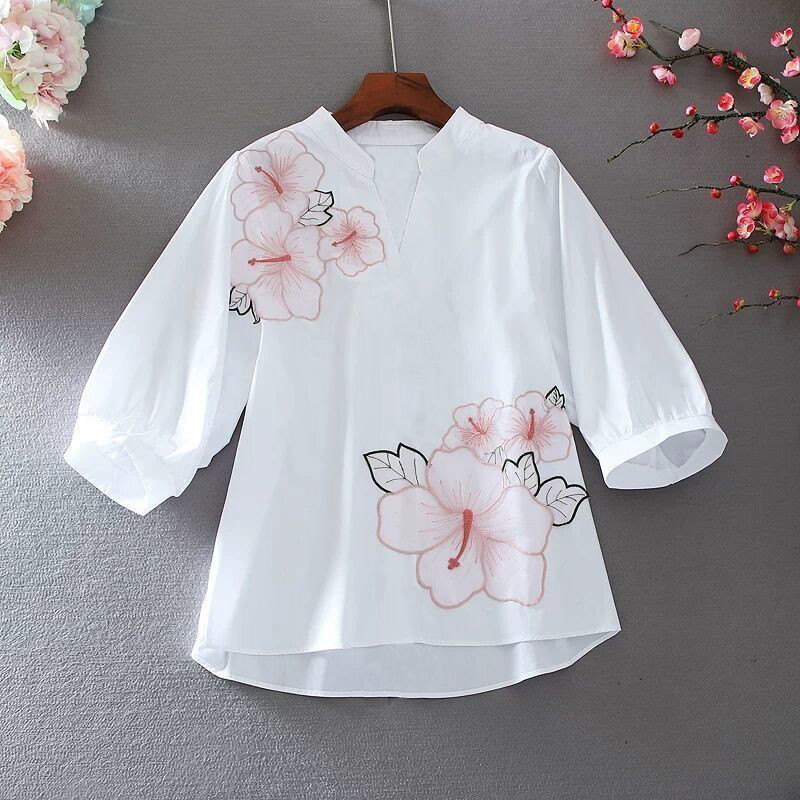 2023 Spring Summer New Embroid - Embroidery On Shirt ulasan dan harga