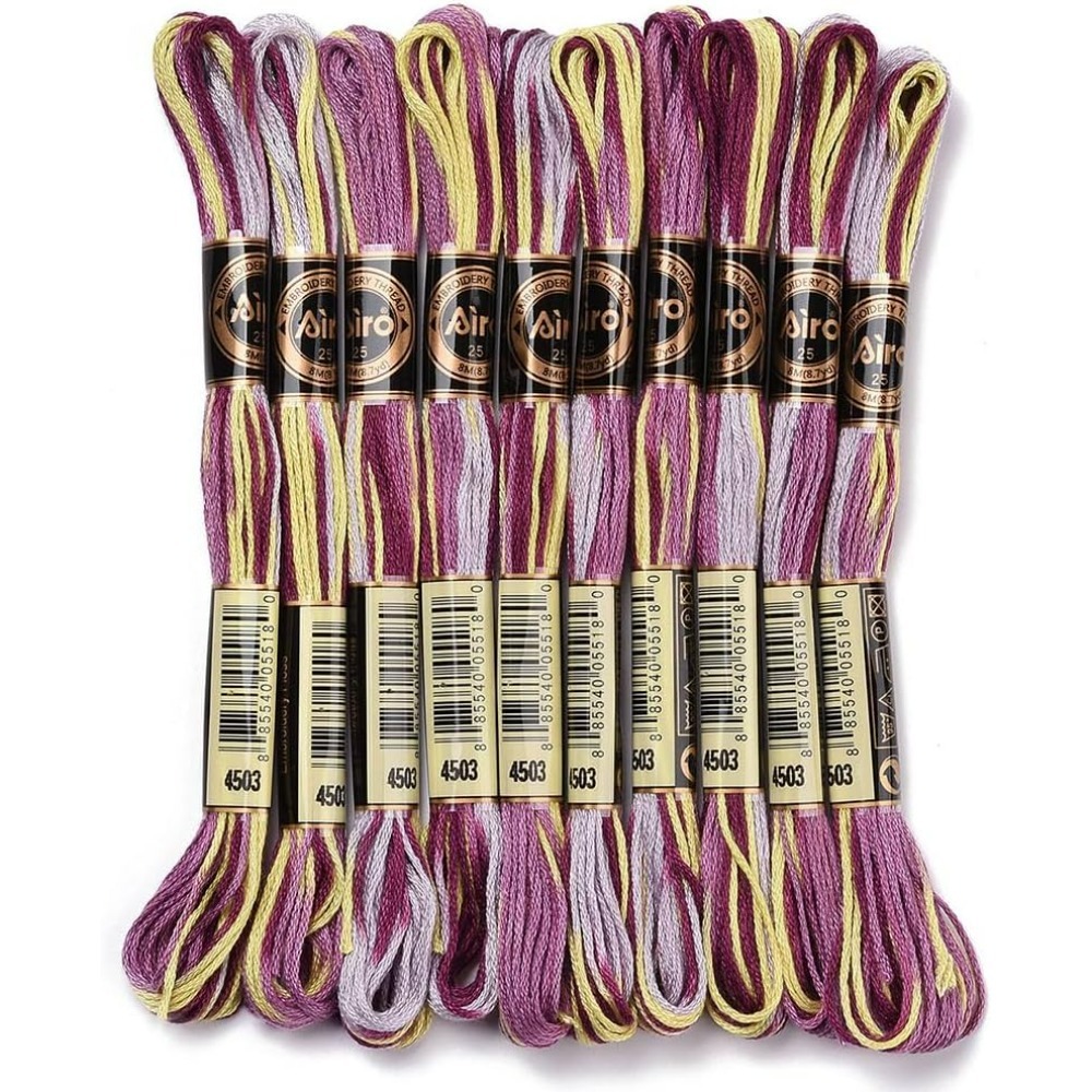 6 Strands Purple Variegated Em - Embroidery Thread ulasan dan harga