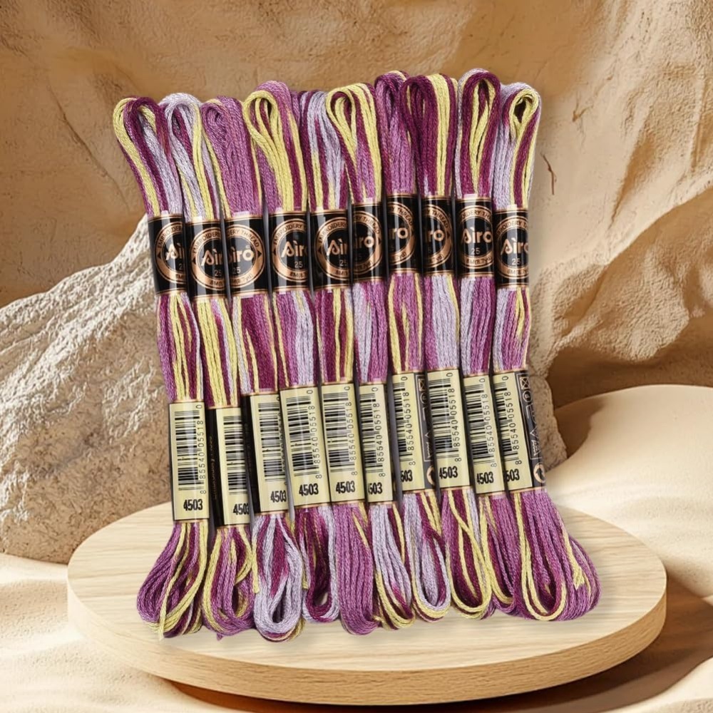 6 Strands Purple Variegated Em - Embroidery Thread ulasan dan harga
