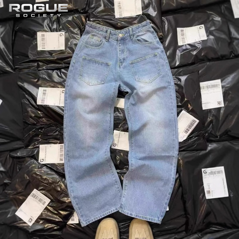 New Y2K American Retro Sakura  - Embroidery Jeans Sakura ulasan dan harga