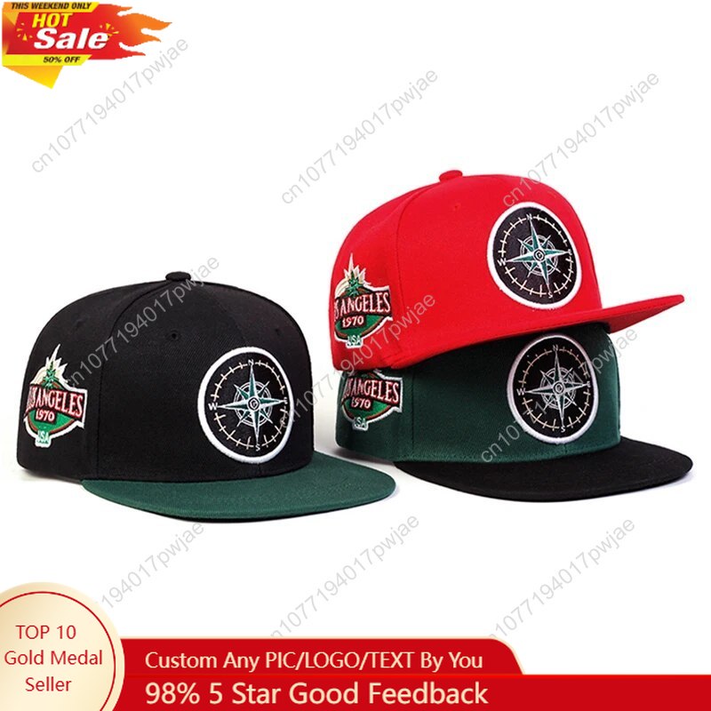 Unisex Compass Embroidery Hip- - Embroidery Cap ulasan dan harga