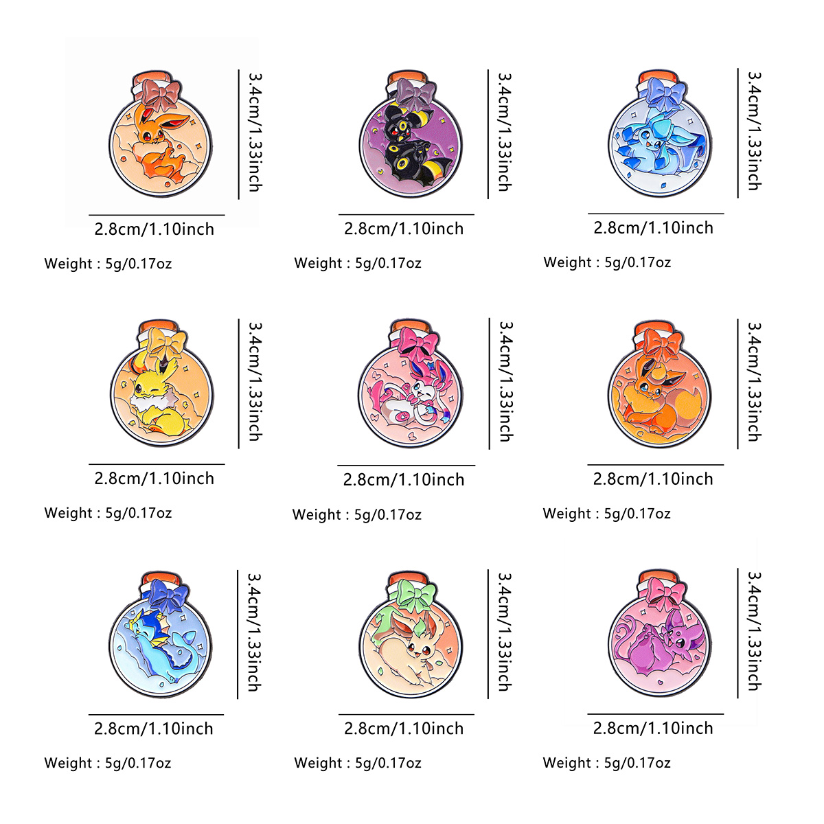 90s Anime Kawaii Elf Enamel Pi - Embroidery Wallpaper ulasan dan harga