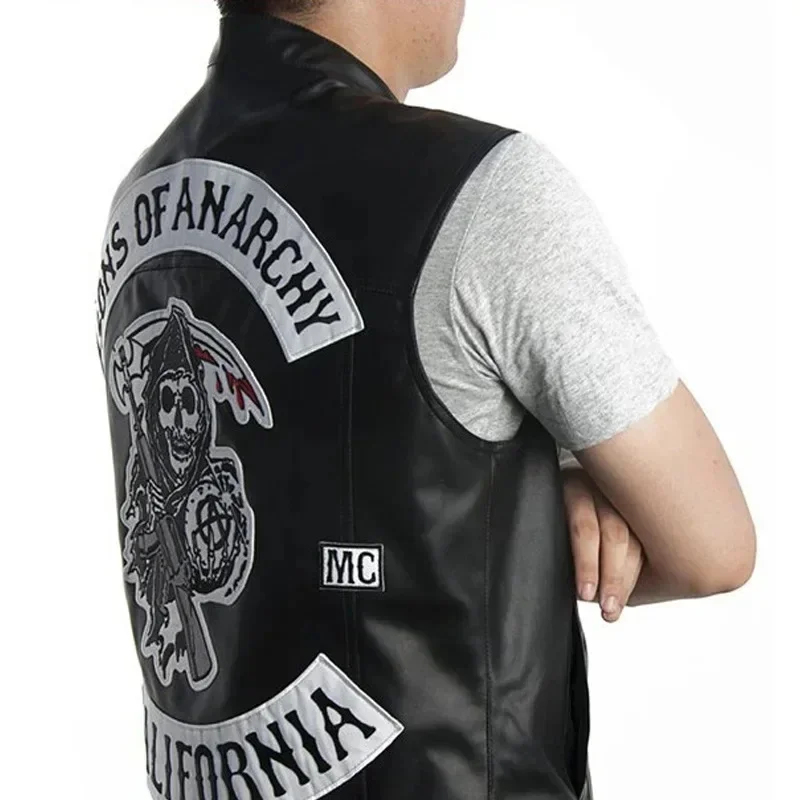 ABC123Leather Men Motorcycle C - Embroidery Skirt ulasan dan harga