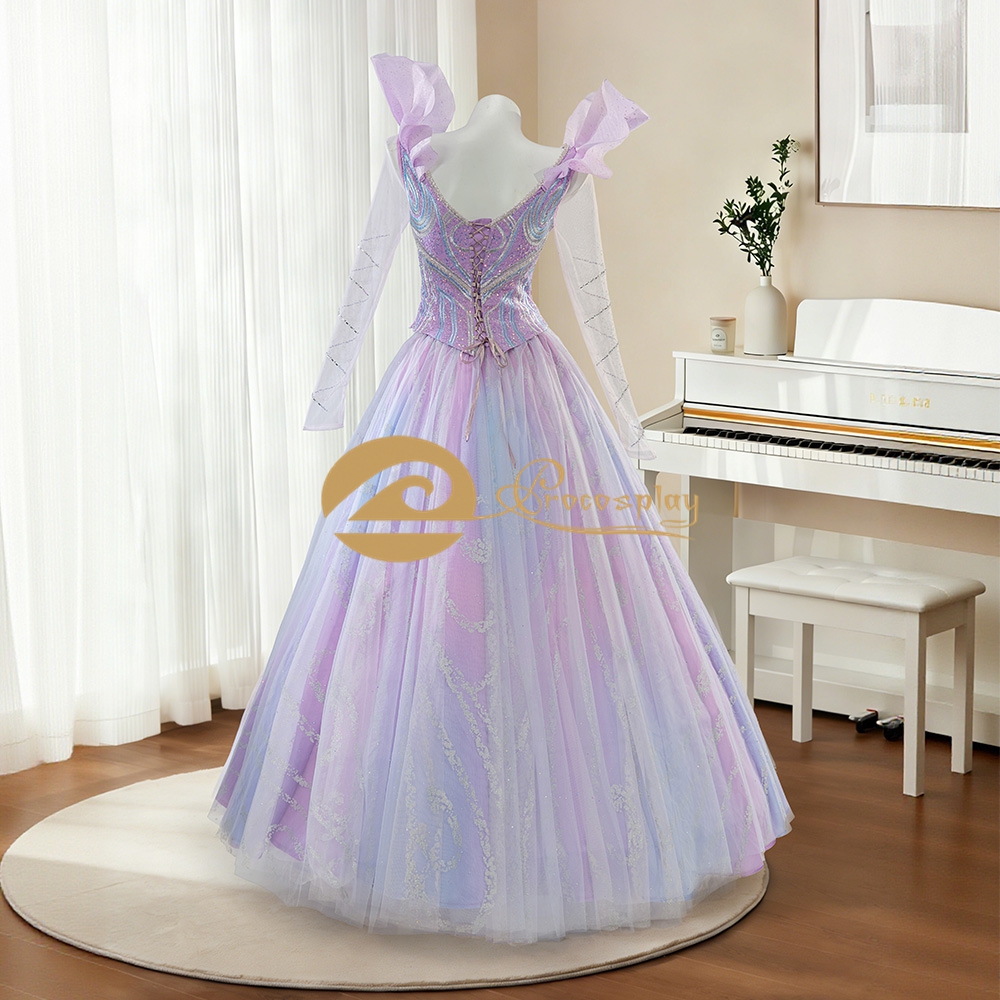 Glinda Cosplay Costume Purple  - Embroidery Skirt ulasan dan harga