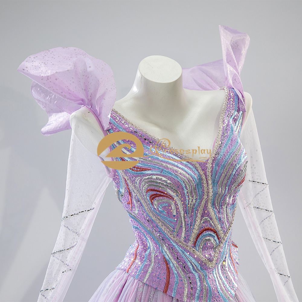Glinda Cosplay Costume Purple  - Embroidery Skirt ulasan dan harga