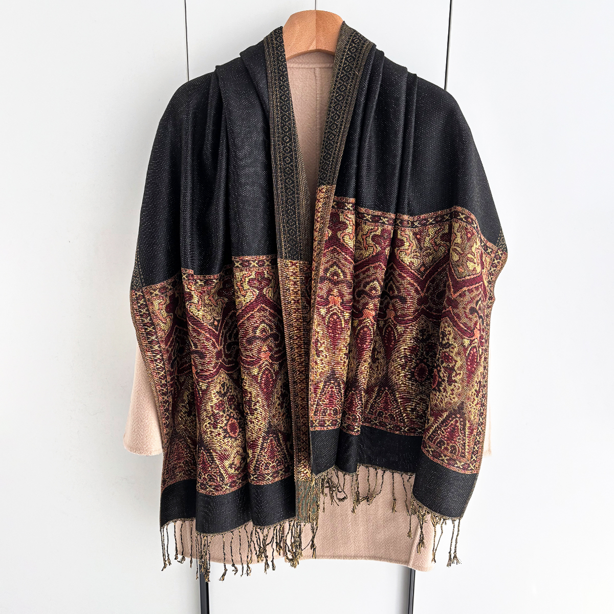 Luxury Scarf For Women Autumn  - Embroidery Pashmina ulasan dan harga