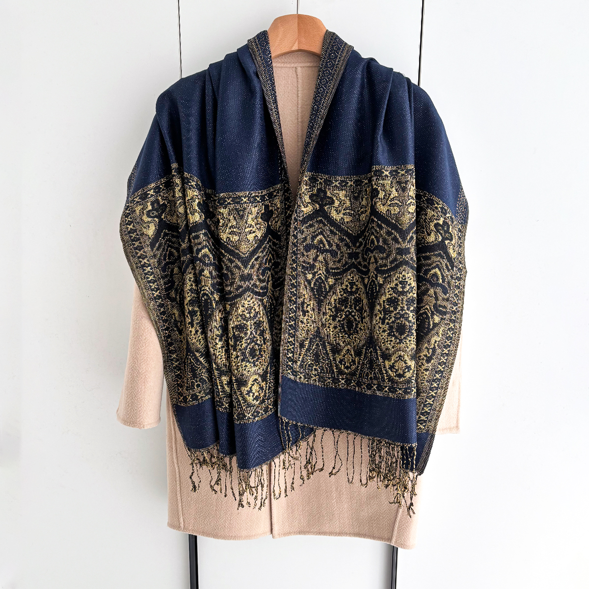 Luxury Scarf For Women Autumn  - Embroidery Pashmina ulasan dan harga