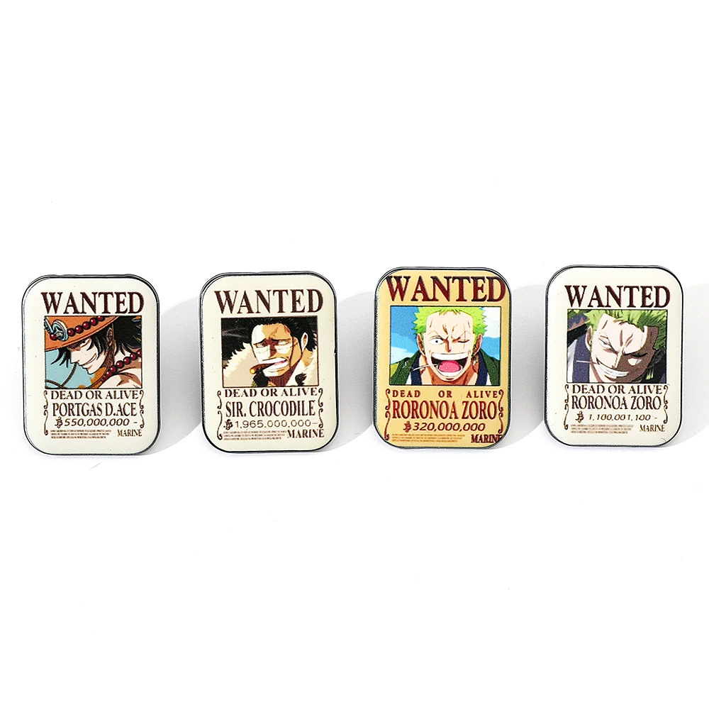 4 Pcs Fashion Cartoon Anime Br - Embroidery Wallpaper ulasan dan harga