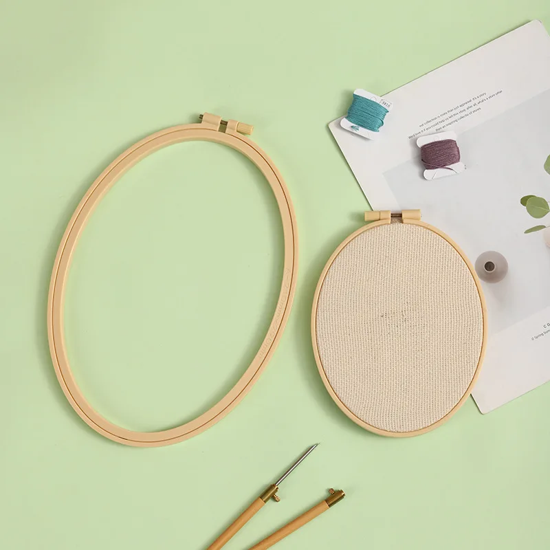 1Pcs DIY Needlecraft Cross Sti - Embroidery Hoop Plastic ulasan dan harga