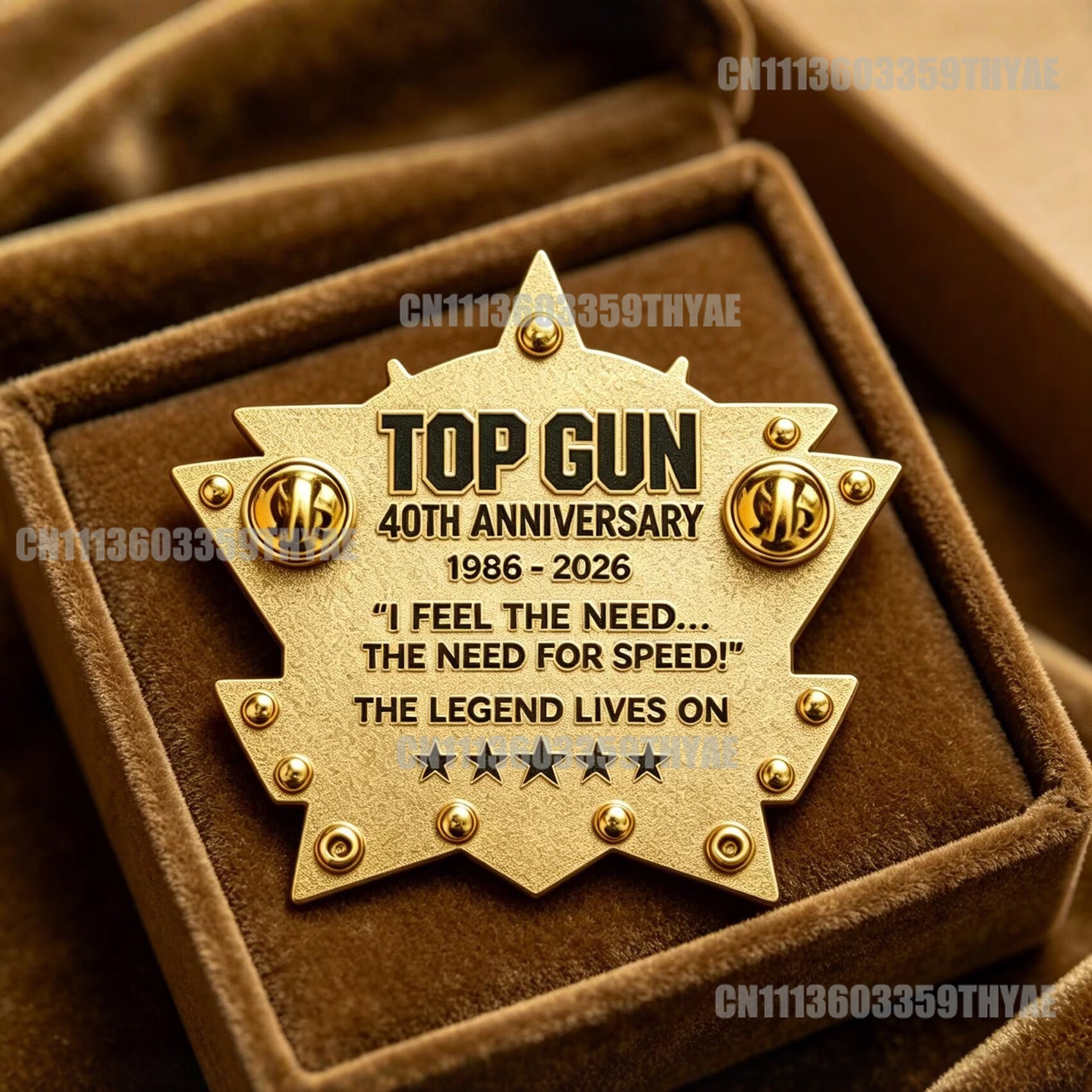 In Stock-Top Gun 40th Annivers - Embroidery House ulasan dan harga