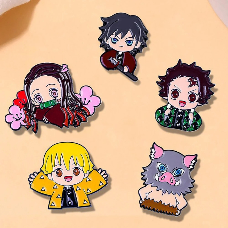 Cute Cartoon Demon Slayer Anim - Embroidery Wallpaper ulasan dan harga