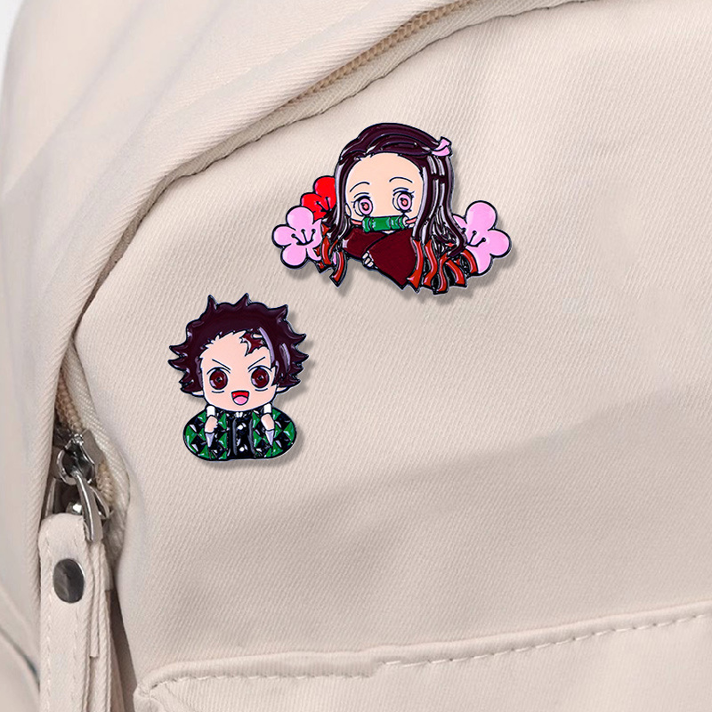 Cute Cartoon Demon Slayer Anim - Embroidery Wallpaper ulasan dan harga