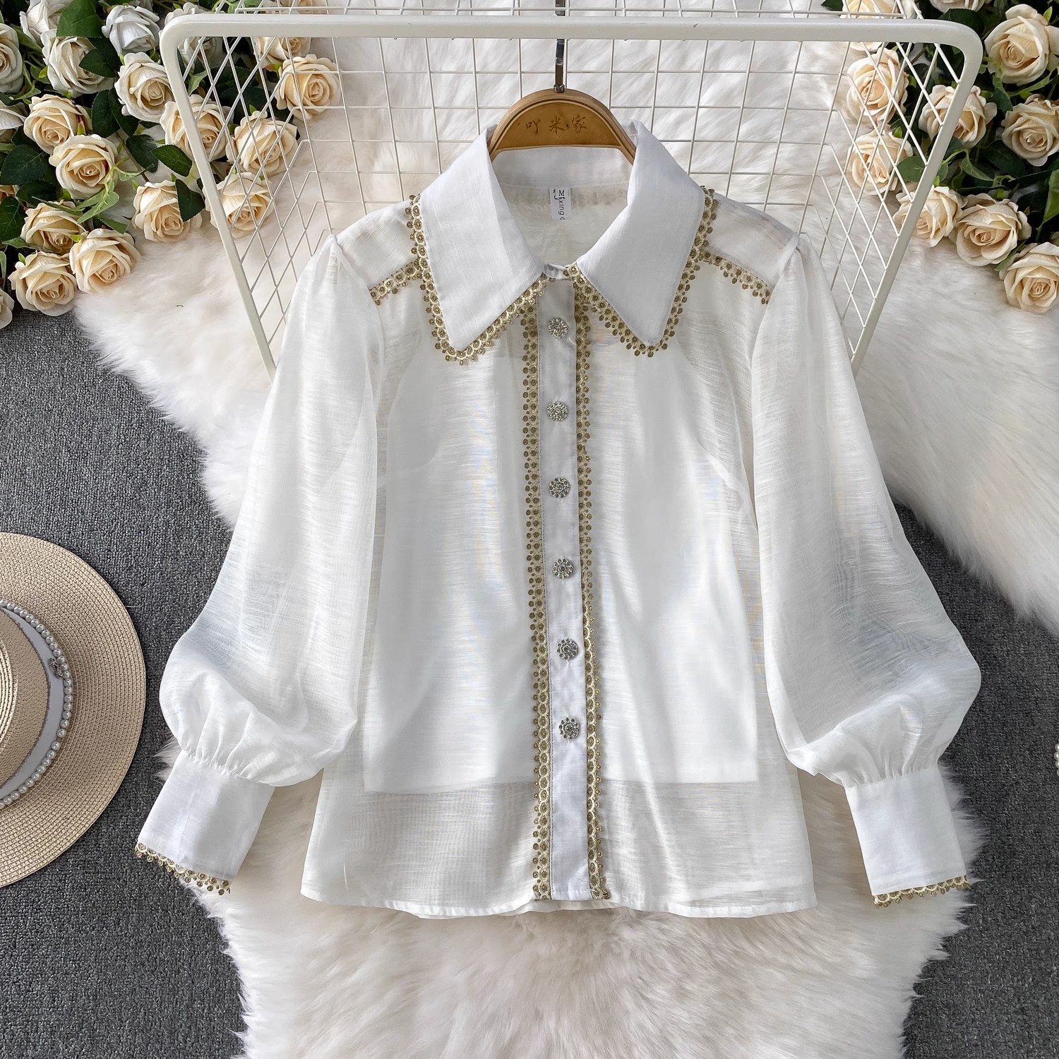 Elegant Shirt Skirt Suit Women - Embroidery On Shirt ulasan dan harga