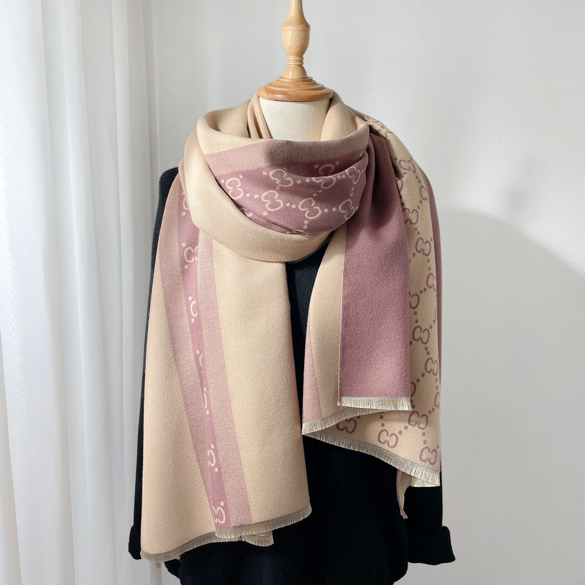 2025 Autumn and Winter New Eur - Embroidery Pashmina ulasan dan harga