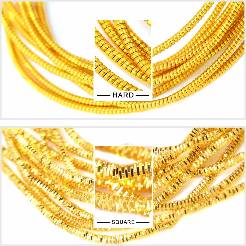 2.6M 1-1.5mm Bullion Wire Fren - Embroidery Thread ulasan dan harga