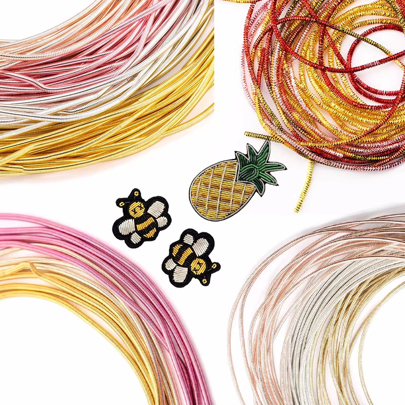 2.6M 1-1.5mm Bullion Wire Fren - Embroidery Thread ulasan dan harga