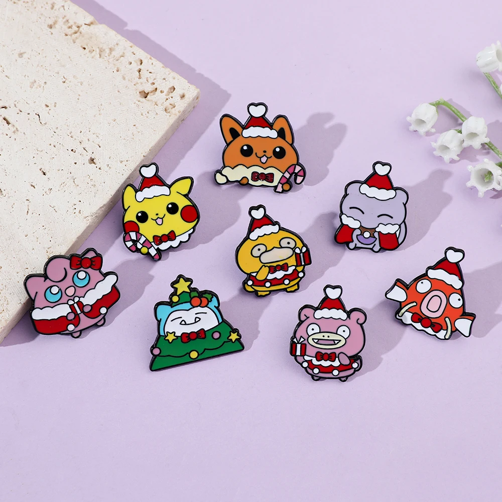 8 Pcs Christmas Slowpoke Brooc - Embroidery Wallpaper ulasan dan harga