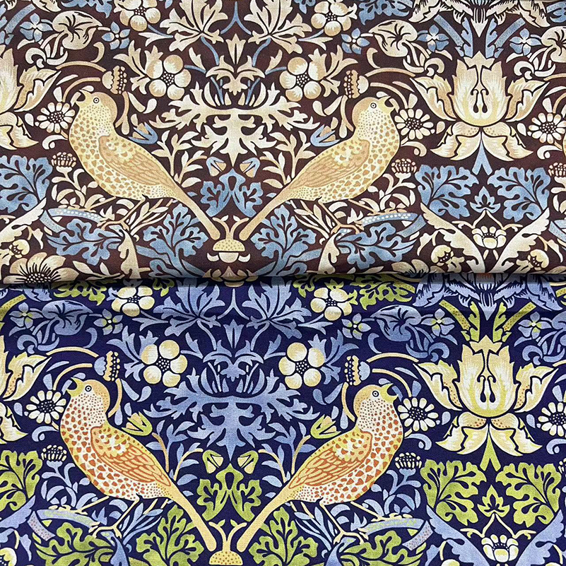 Strawberry Thief Birds William - Embroidery Pashmina ulasan dan harga