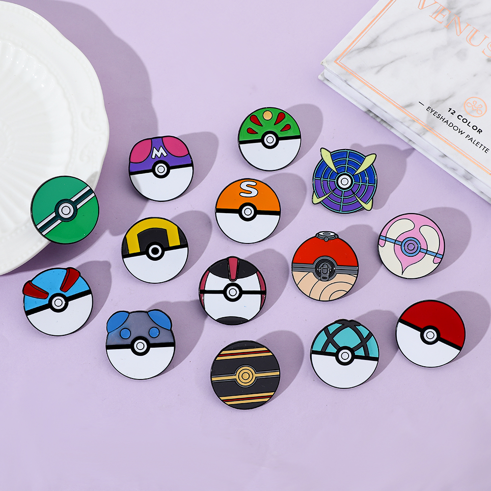 14 Pcs Cartoon Brooch Minimali - Embroidery Wallpaper ulasan dan harga