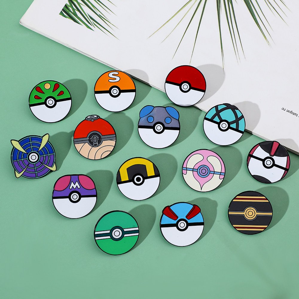 14 Pcs Cartoon Brooch Minimali - Embroidery Wallpaper ulasan dan harga