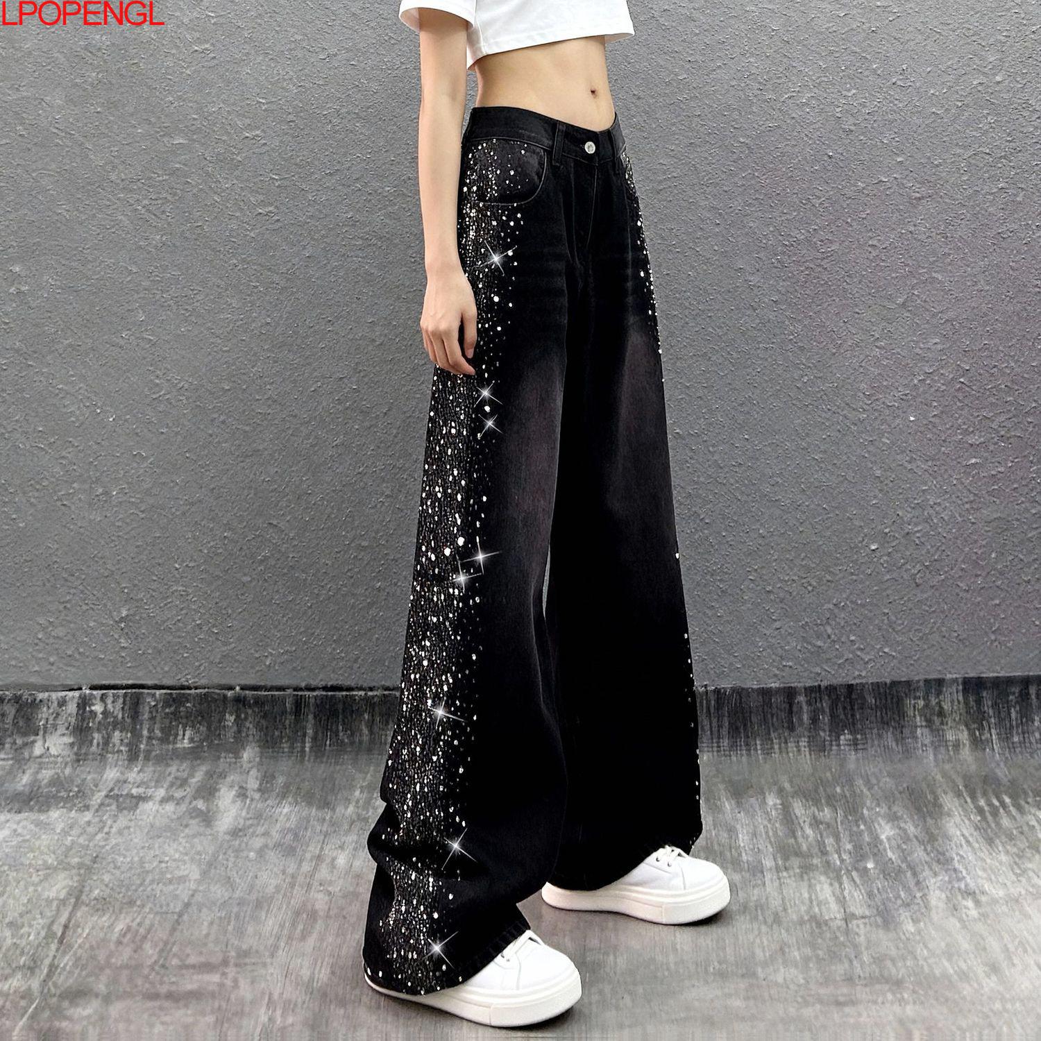 2026 Spring And Summer New Vin - Embroidery Jeans Sakura ulasan dan harga