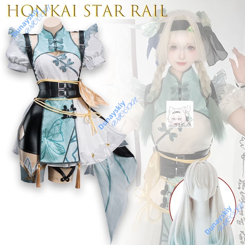 Honkai Star Rail Firefly Cospl - Embroidery Skirt ulasan dan harga