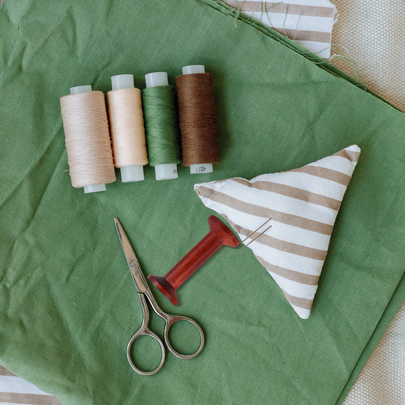 6Pcs Wooden Empty Spools for C - Embroidery Thread ulasan dan harga