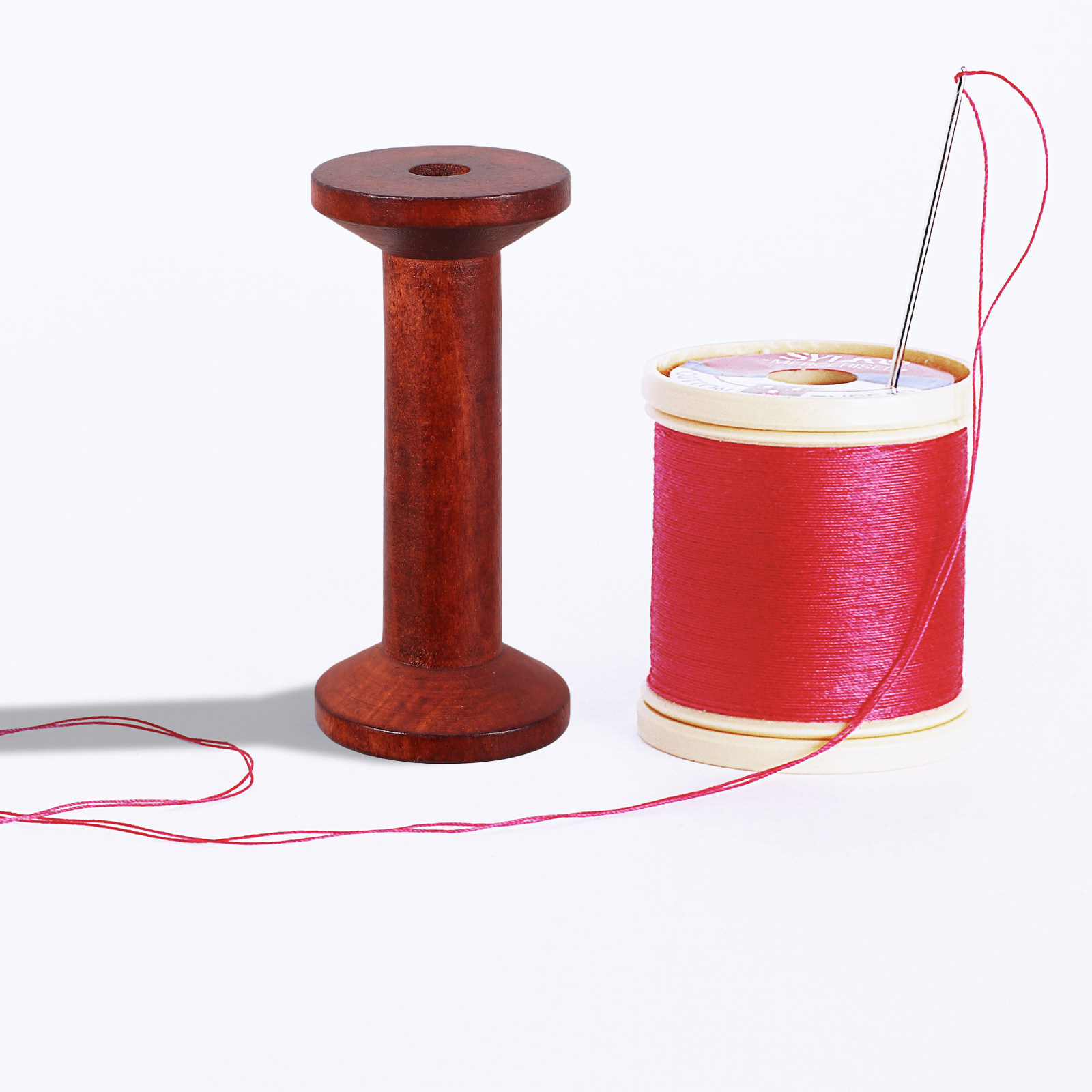 6Pcs Wooden Empty Spools for C - Embroidery Thread ulasan dan harga