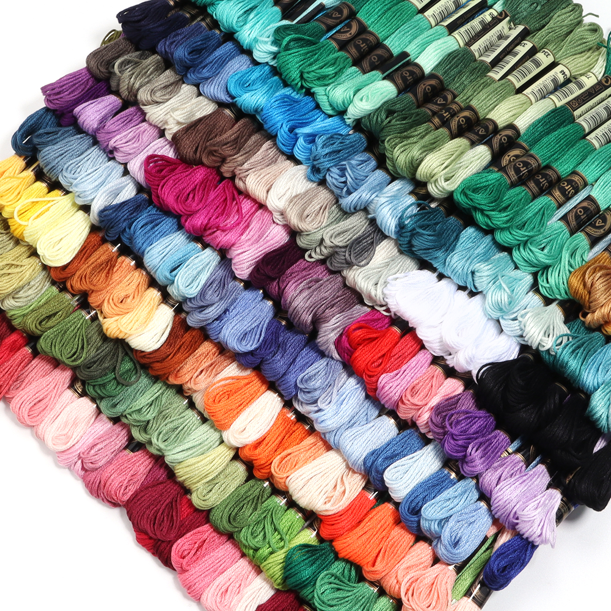 6Pcs/Lot Multicolor Polyester  - Embroidery Thread ulasan dan harga
