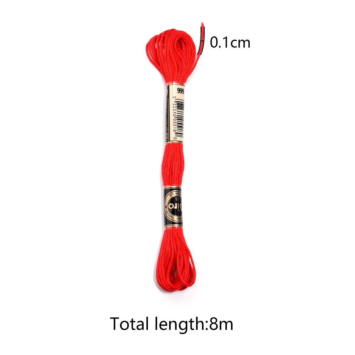 6Pcs/Lot Multicolor Polyester  - Embroidery Thread ulasan dan harga