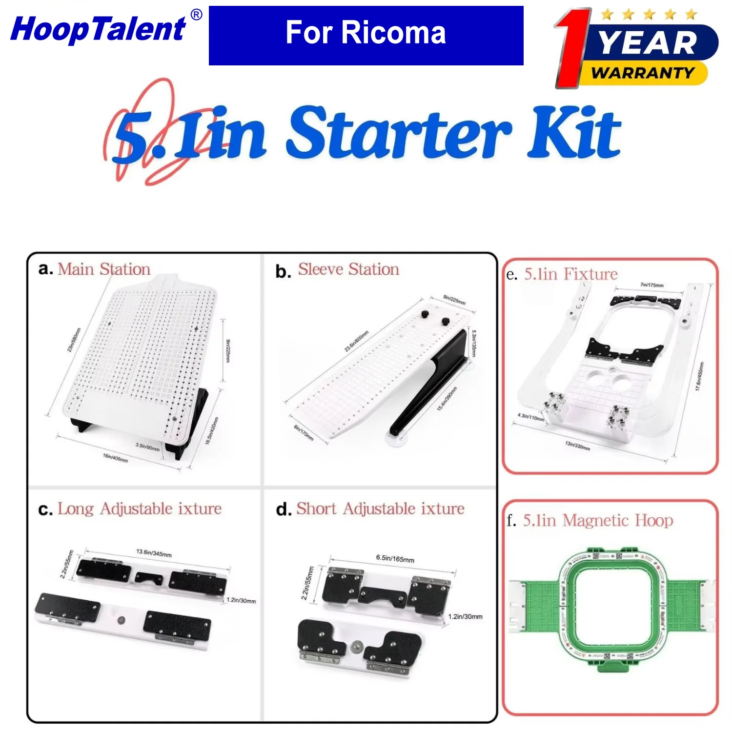 Hooping Station Kit for Ricoma - Embroidery Hoop Plastic ulasan dan harga