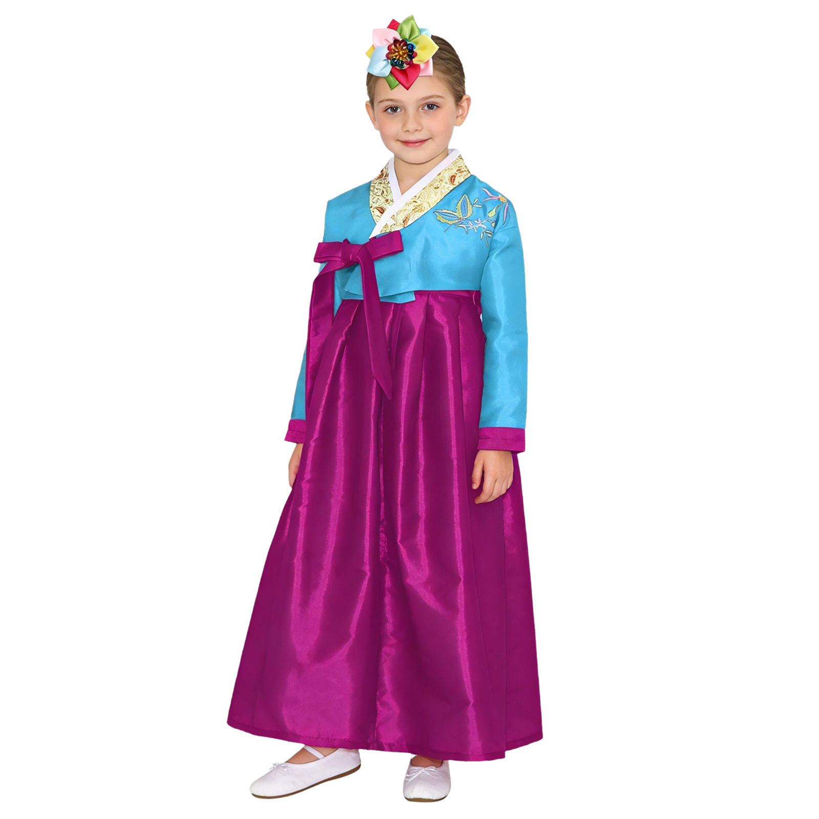 Kids Girls Korean National Han - Embroidery Skirt ulasan dan harga