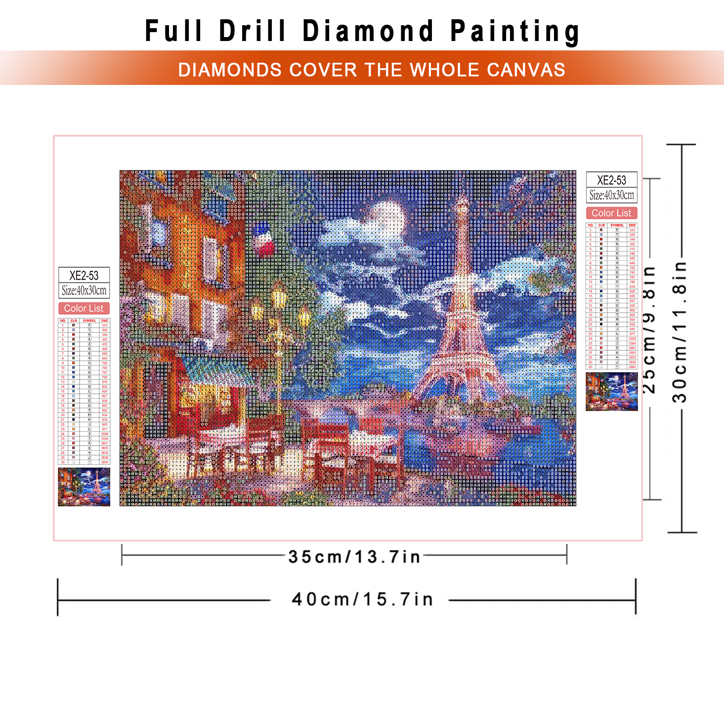 1pc frameless  diamond paintin - Embroidery House ulasan dan harga