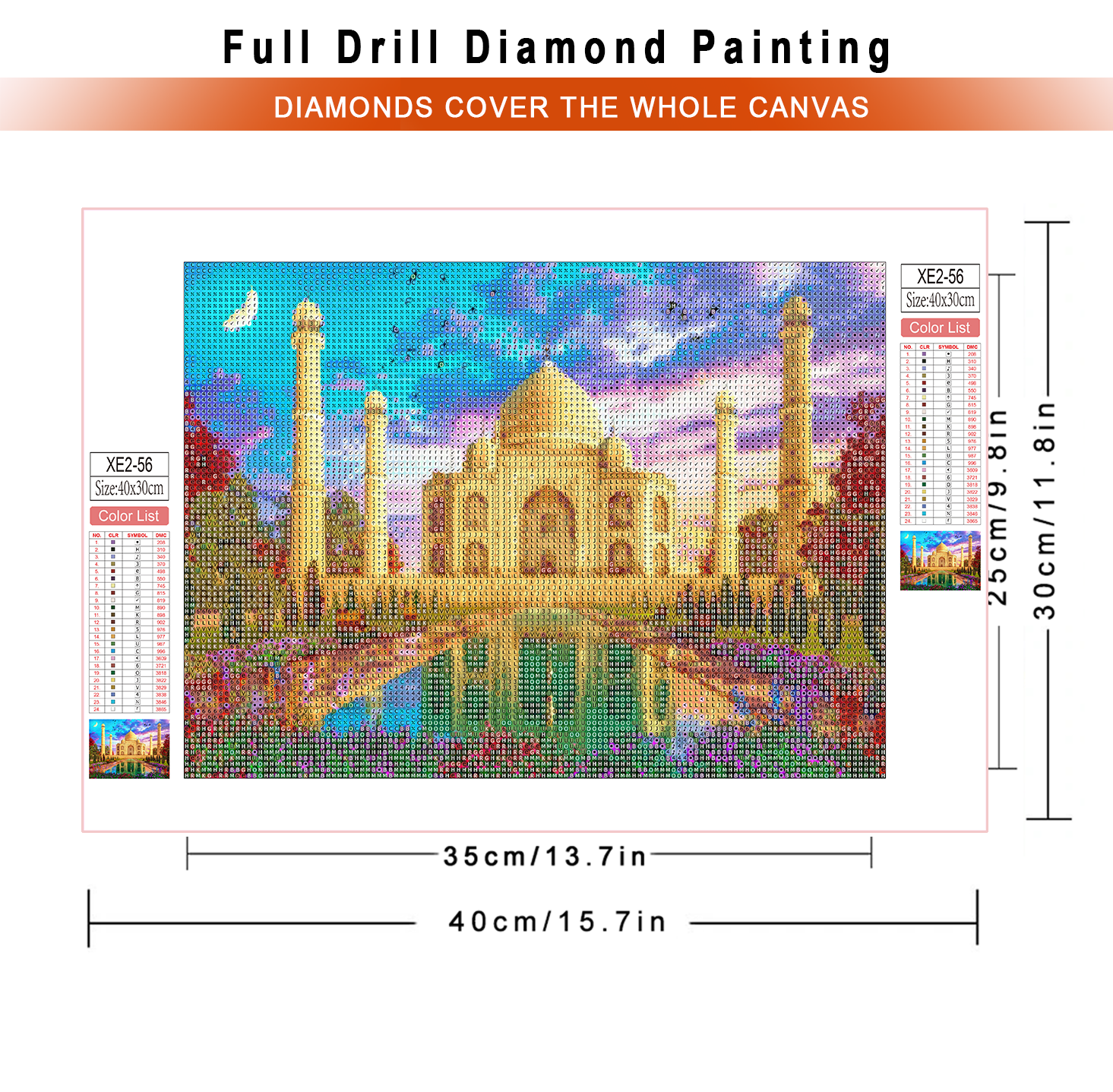 1pc frameless  diamond paintin - Embroidery House ulasan dan harga